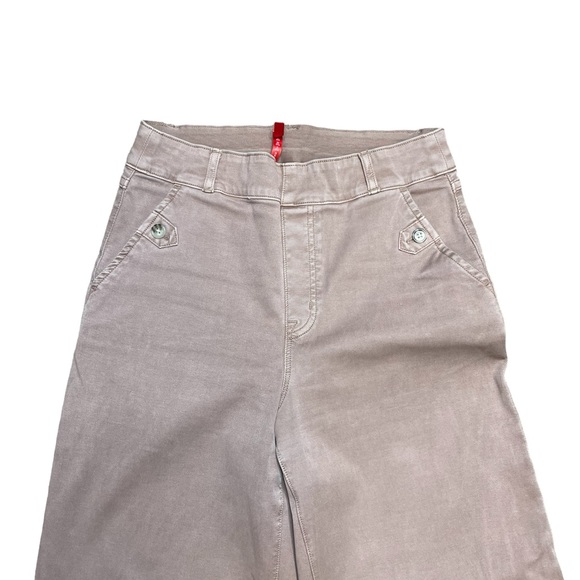 SPANX Twill Stretch Wide Leg Pants Size Medium - Picture 4 of 6